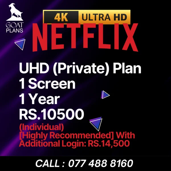 Netflix Individual Plan 4K UHD